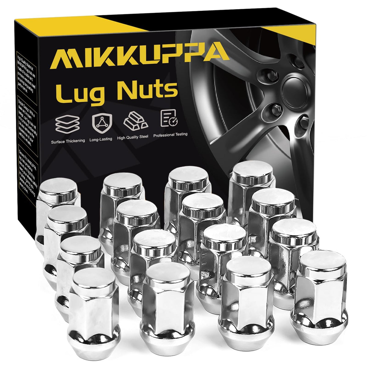MIKKUPPA 1/2-20 Lug Nuts Closed End Solid Lug Nuts